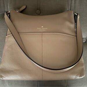 Kate Spade Beige Leather Shoulder Bag